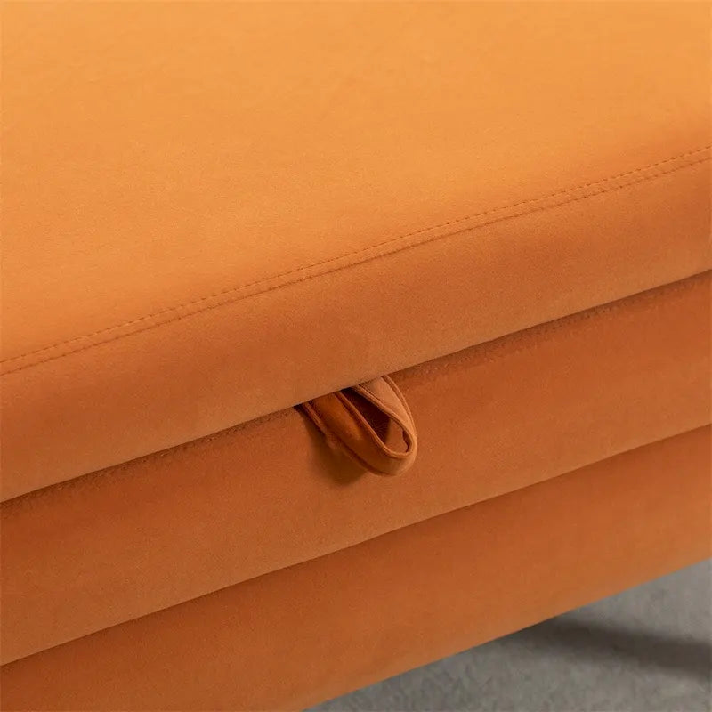 Panca contenitore per camera da letto con gambe in legno, per soggiorno e camera da letto