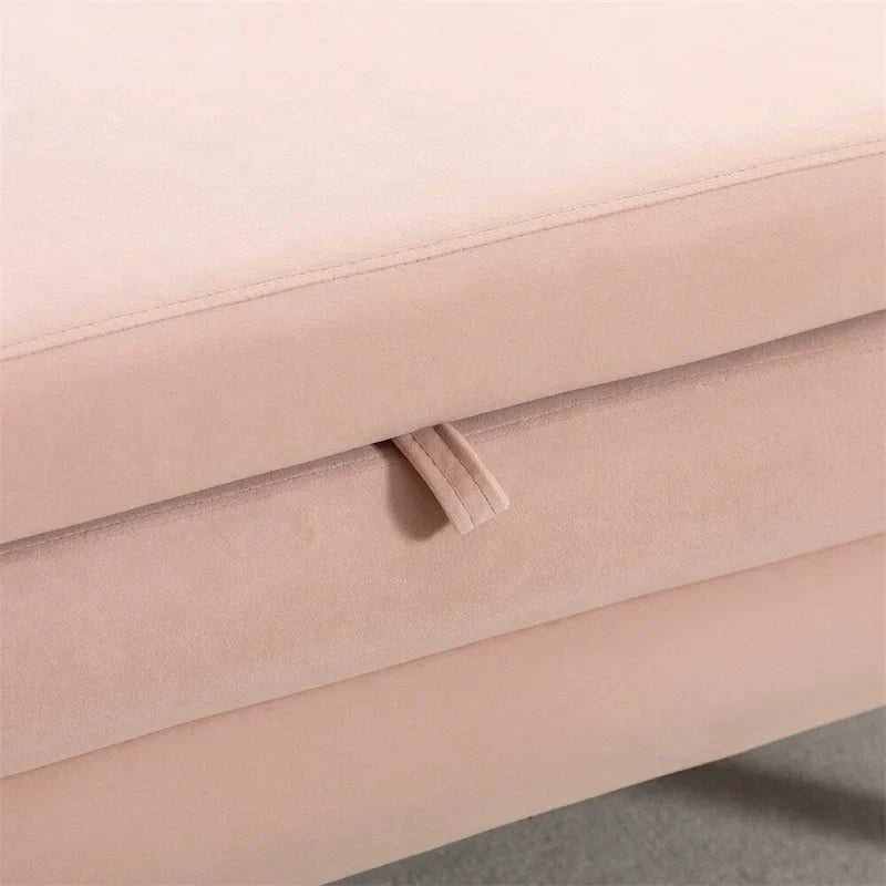 Panca contenitore per camera da letto con gambe in legno, per soggiorno e camera da letto
