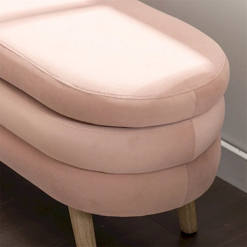 Panca contenitore per camera da letto con gambe in legno, per soggiorno e camera da letto