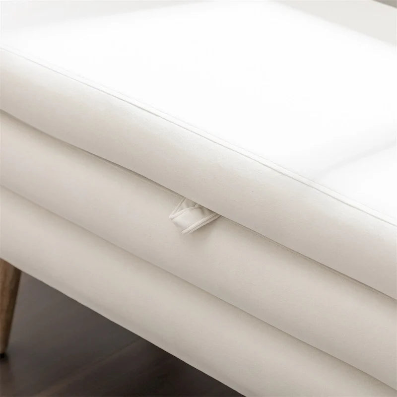 Panca contenitore per camera da letto con gambe in legno, per soggiorno e camera da letto