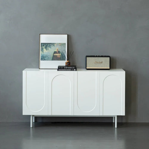 4 Door Cabinet, Modern Accent Cabinet, Sideboard Buffet Cabinet, Entryway Cabinet with Storage for Living Room, Dinning Room