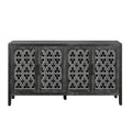 Credenza antica traforata a quattro ante