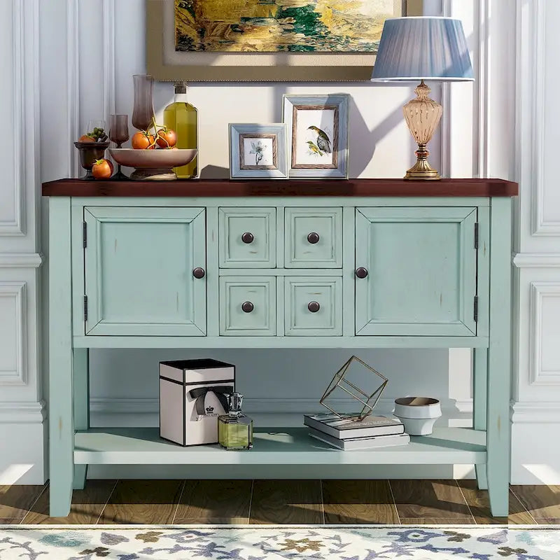 Credenza buffet della serie, tavolo consolle con ripiano inferiore