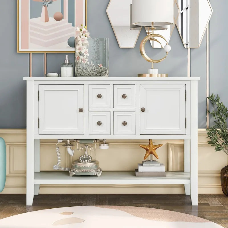 Credenza buffet della serie, tavolo consolle con ripiano inferiore