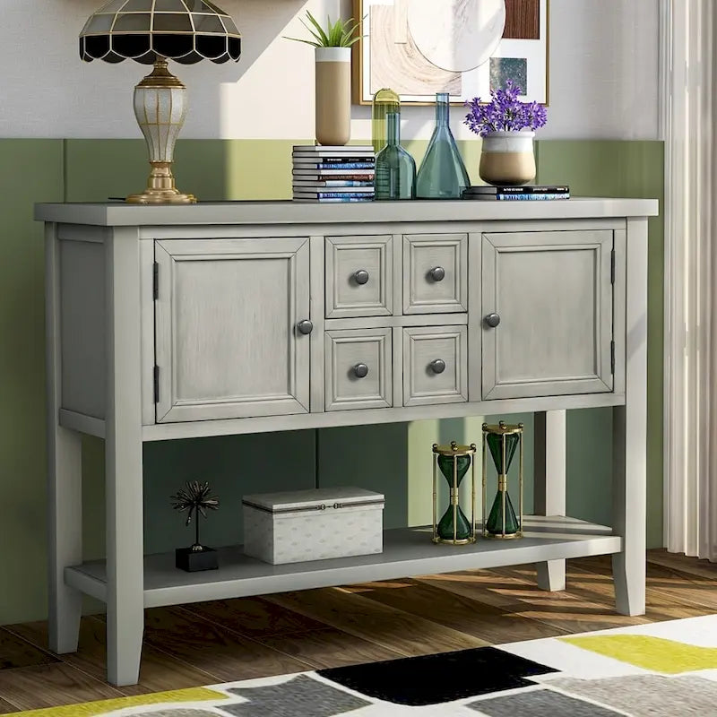 Credenza buffet della serie, tavolo consolle con ripiano inferiore