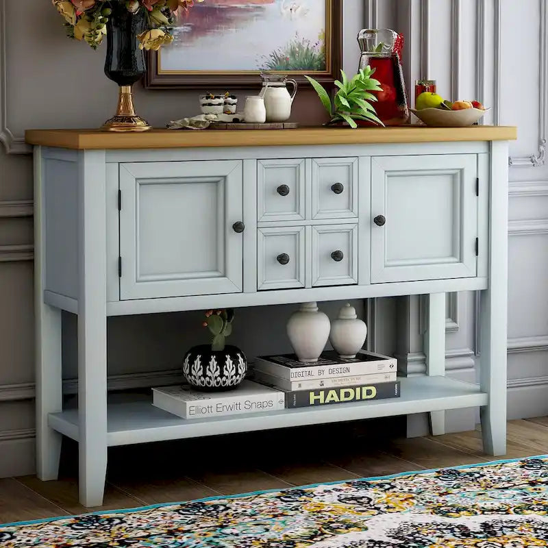 Credenza buffet della serie, tavolo consolle con ripiano inferiore