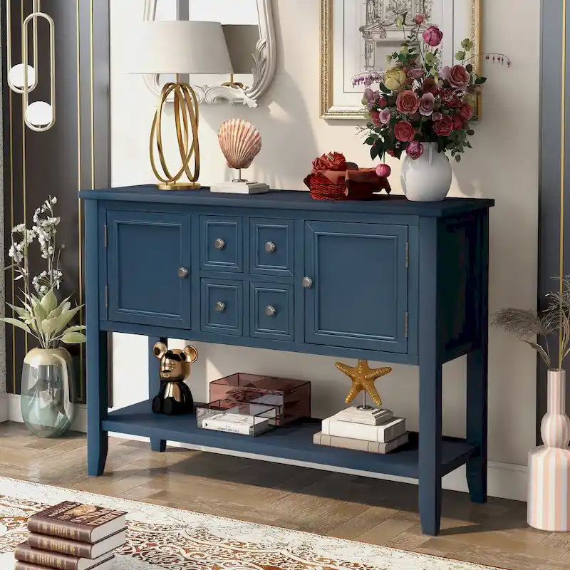 Credenza buffet della serie, tavolo consolle con ripiano inferiore