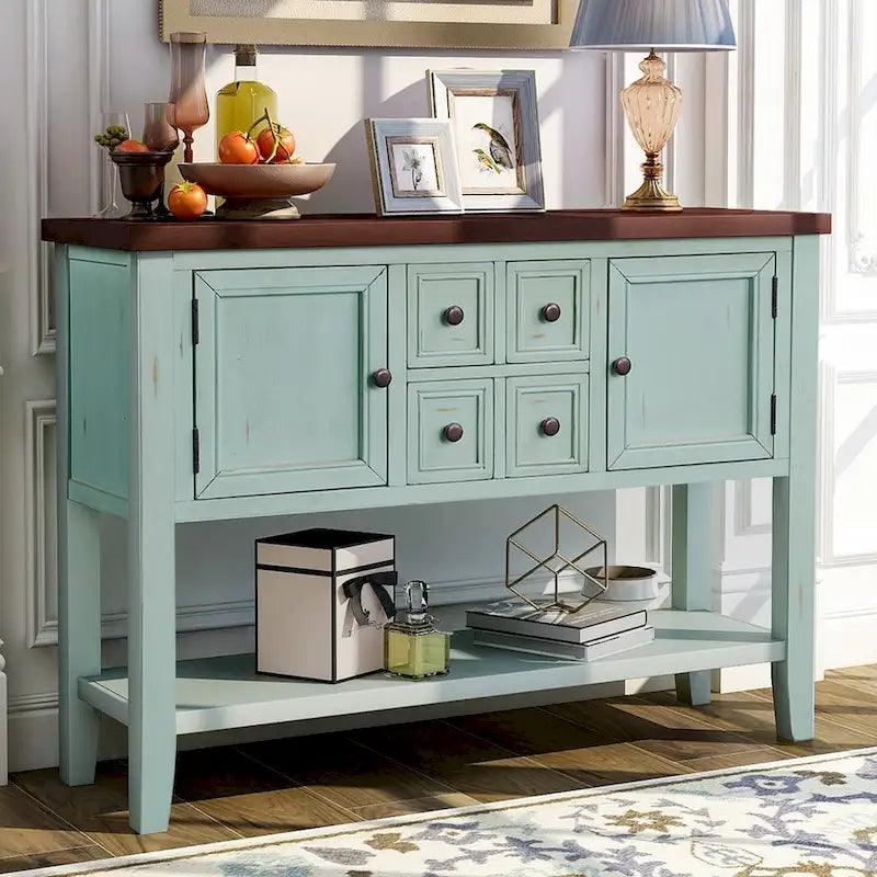 Credenza buffet della serie, tavolo consolle con ripiano inferiore