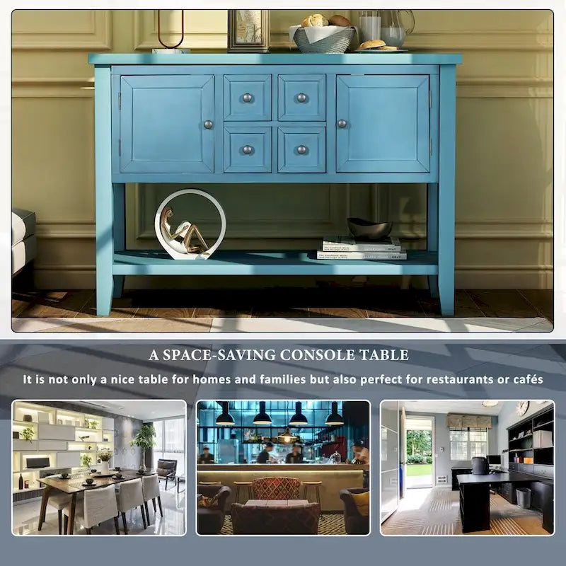 Credenza buffet della serie, tavolo consolle con ripiano inferiore