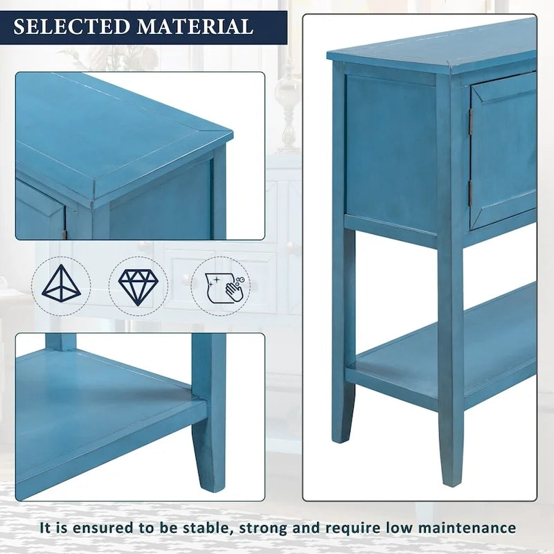 Credenza buffet della serie, tavolo consolle con ripiano inferiore