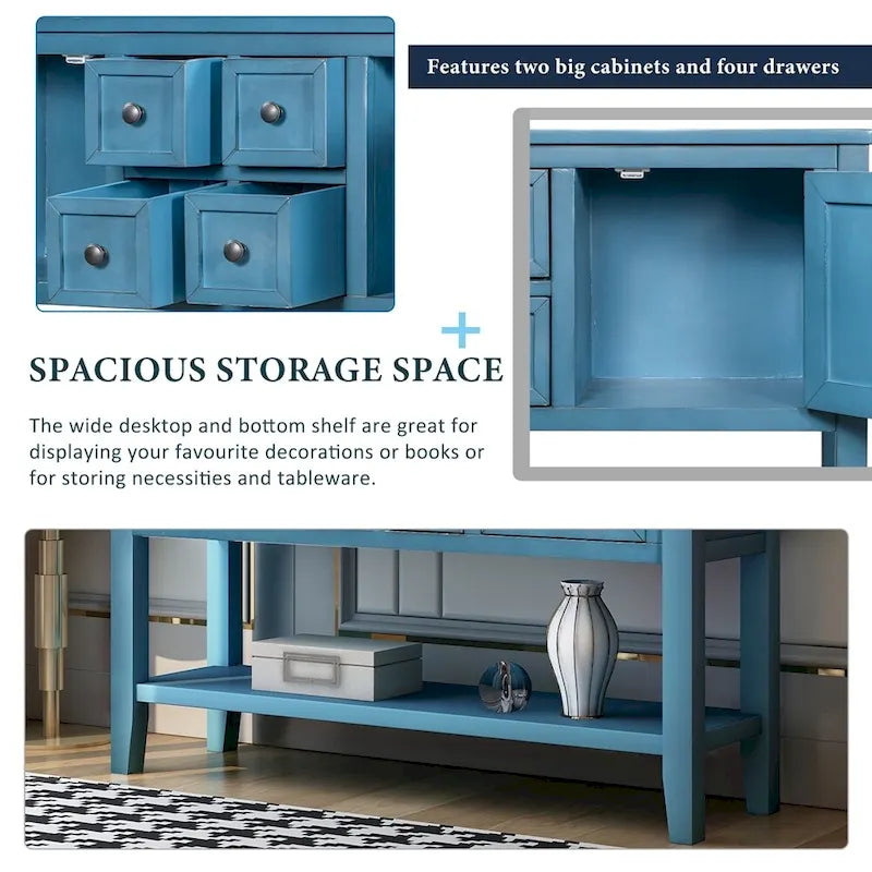 Credenza buffet della serie, tavolo consolle con ripiano inferiore