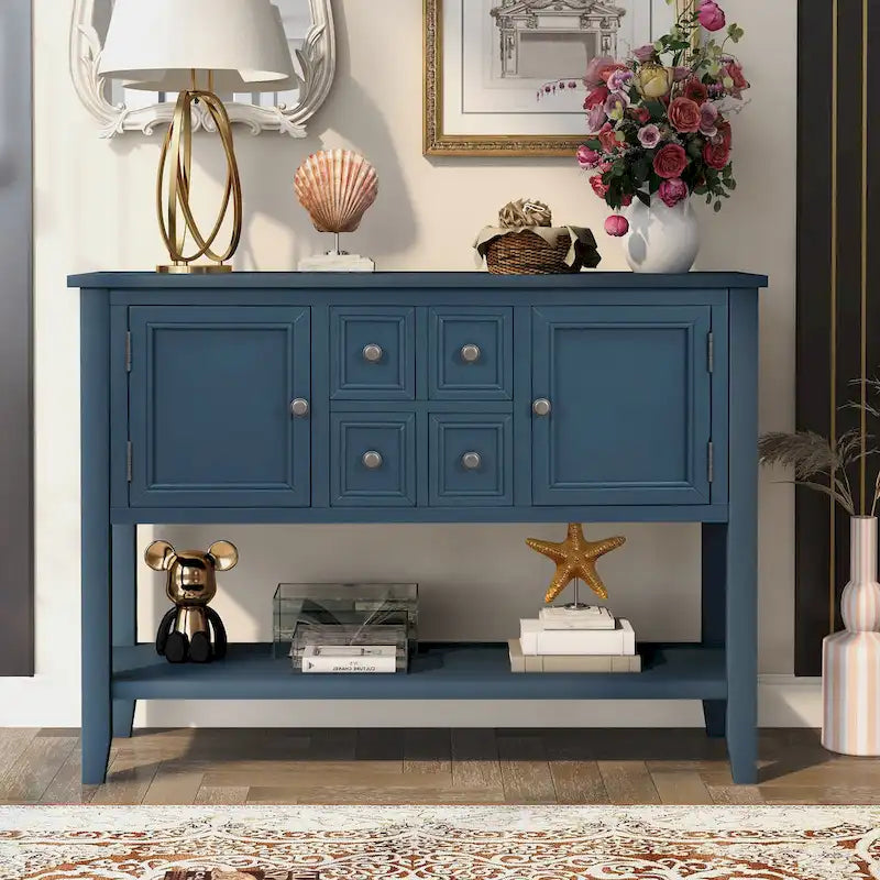 Credenza buffet della serie, tavolo consolle con ripiano inferiore