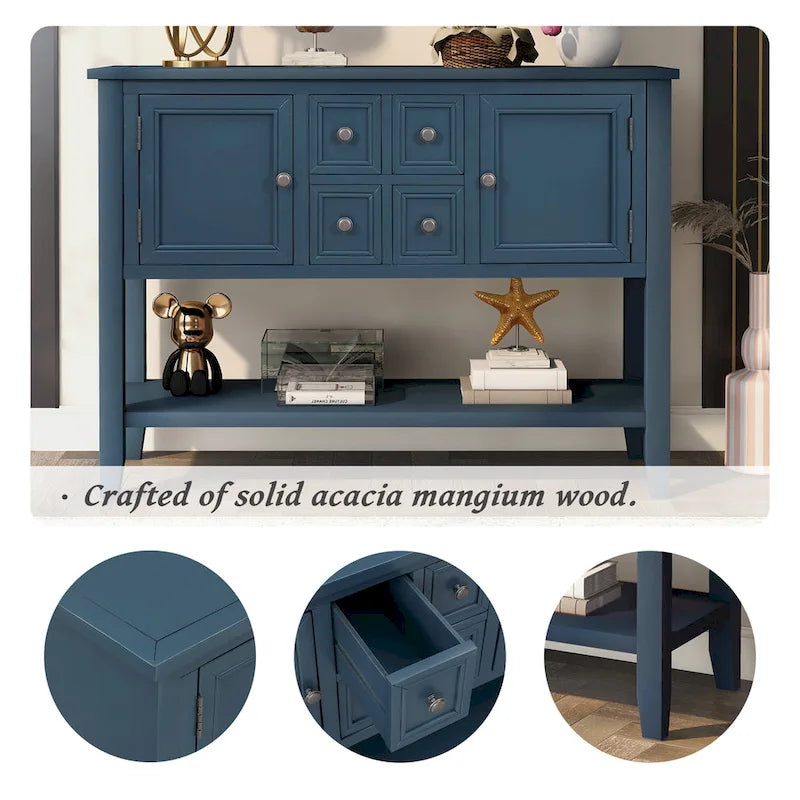 Credenza buffet della serie, tavolo consolle con ripiano inferiore
