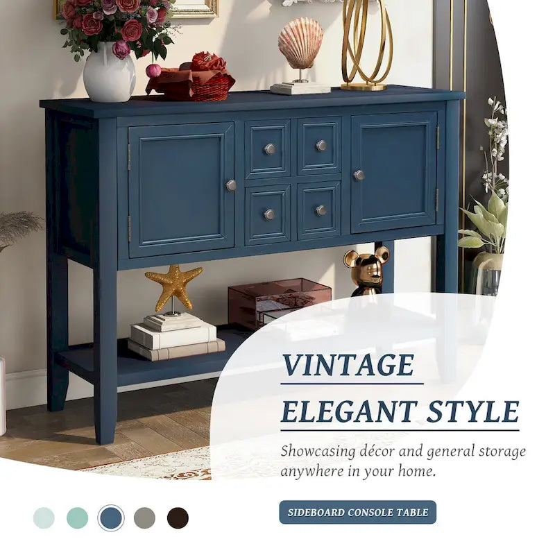 Credenza buffet della serie, tavolo consolle con ripiano inferiore