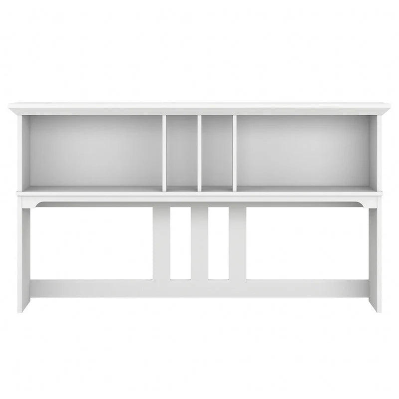 Set da scrivania rustico per ufficio domestico con alzata, schedario, libreria e sedia girevole imbottita, combinazione per postazione di lavoro