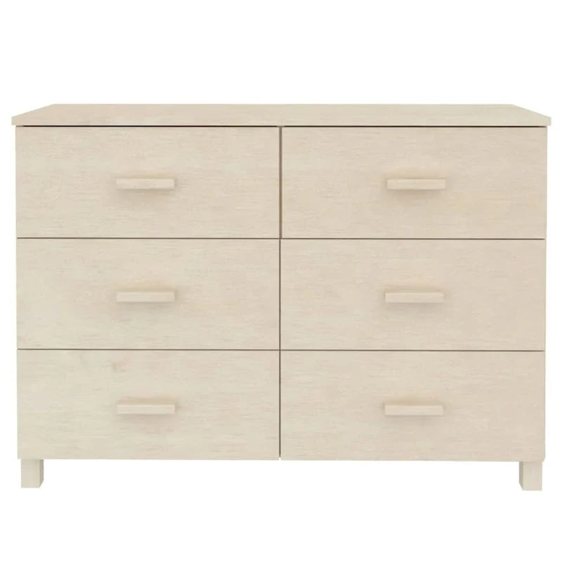 Credenza buffet e mobile consolle con contenitore in legno massello di pino