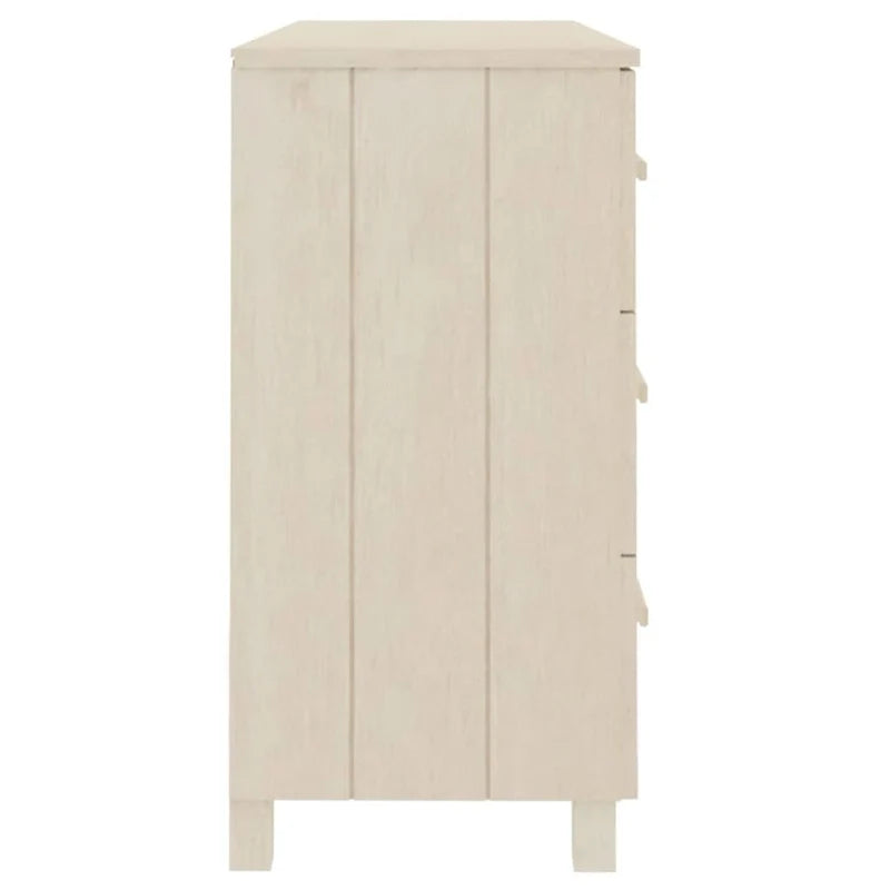 Credenza buffet e mobile consolle con contenitore in legno massello di pino