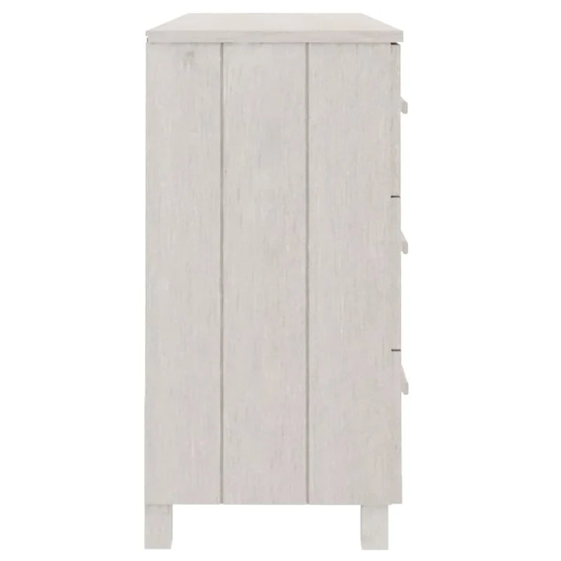 Credenza buffet e mobile consolle con contenitore in legno massello di pino