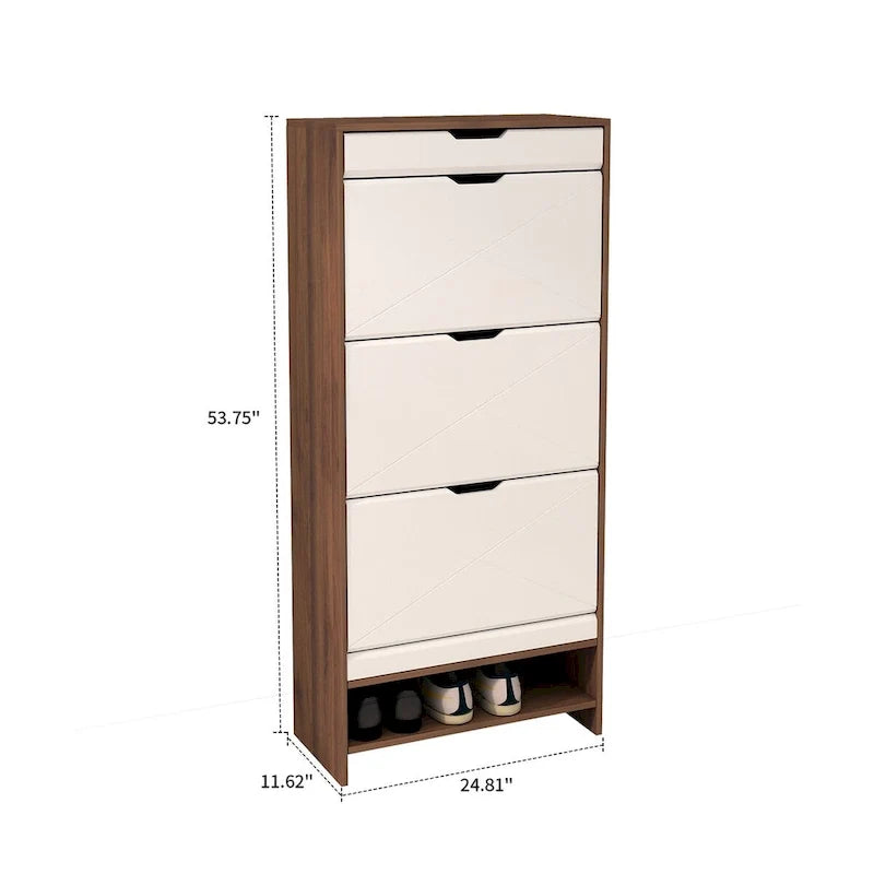 Stylish Minimalist Freestanding Shoe Storage Cabinet