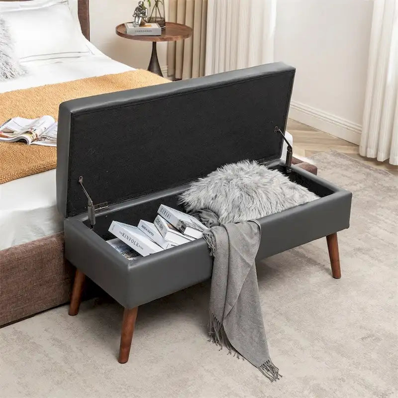 Panca contenitore per la camera da letto, da fondoletto