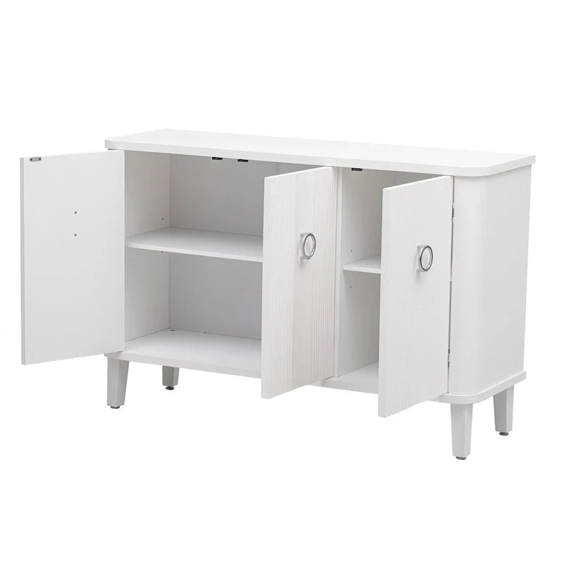 Fraxinus Mandschuric Cabinet with Three fir Doors