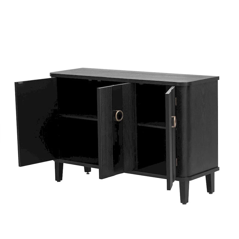 Fraxinus Mandschuric Cabinet with Three fir Doors