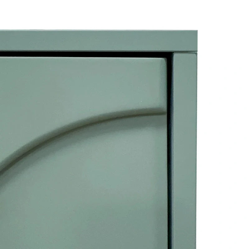 Wooden Cabinet with 4 Glass Doors Sideboard Buffet Server Cabinet