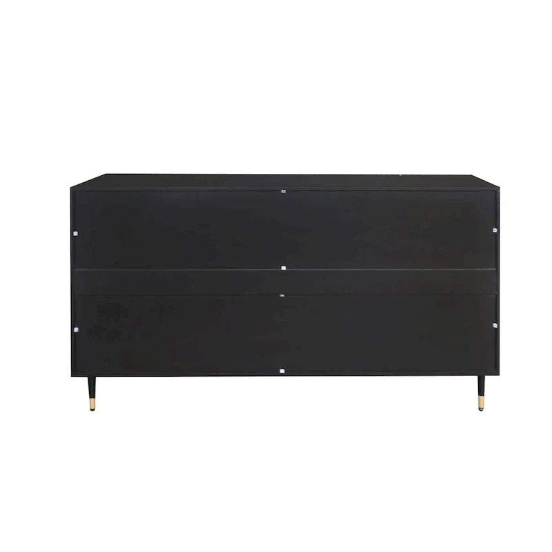 Wooden Cabinet with 4 Glass Doors Sideboard Buffet Server Cabinet