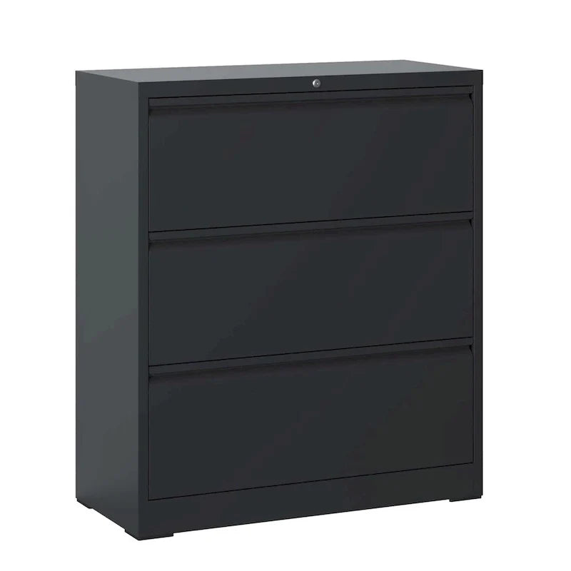 Lateral File Cabinet 3 Drawer,Filing Cabinet with Lock, Lockable File Cabinet for Home Office, Locking Metal File Cabinet