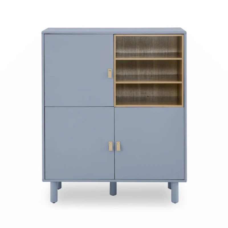 Mobile contenitore con anta, mobile contenitore multifunzionale, credenza moderna, mobile contenitore in legno