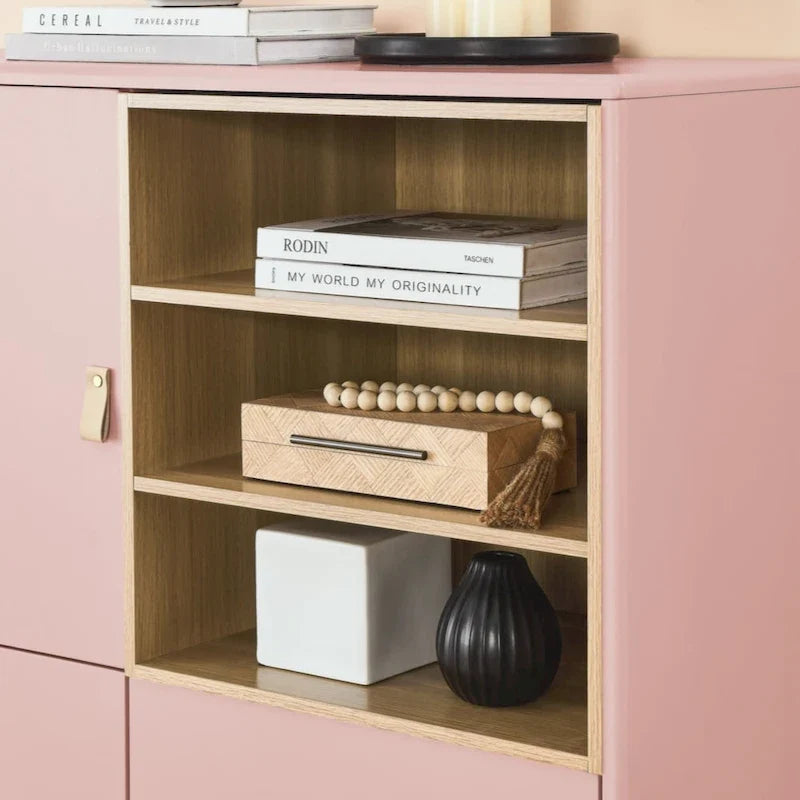 Mobile contenitore con anta, mobile contenitore multifunzionale, credenza moderna, mobile contenitore in legno