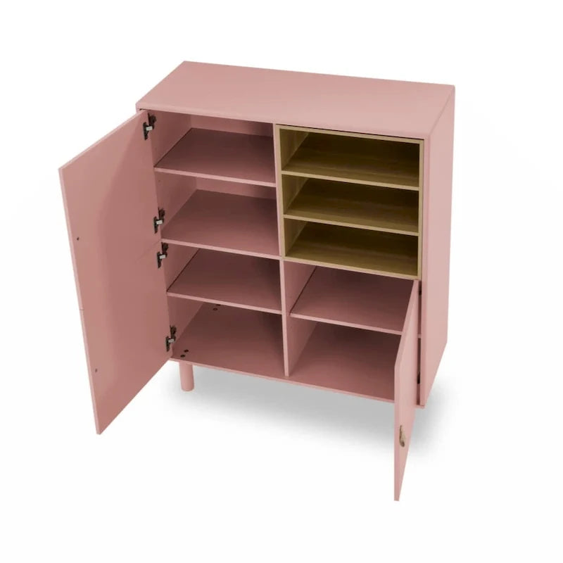 Mobile contenitore con anta, mobile contenitore multifunzionale, credenza moderna, mobile contenitore in legno