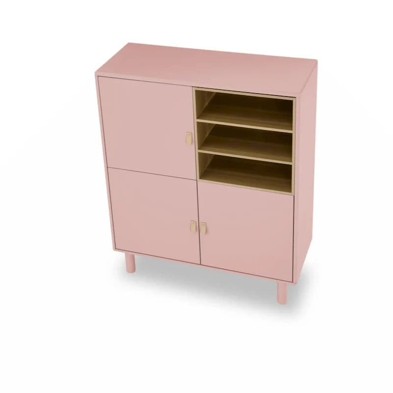 Mobile contenitore con anta, mobile contenitore multifunzionale, credenza moderna, mobile contenitore in legno