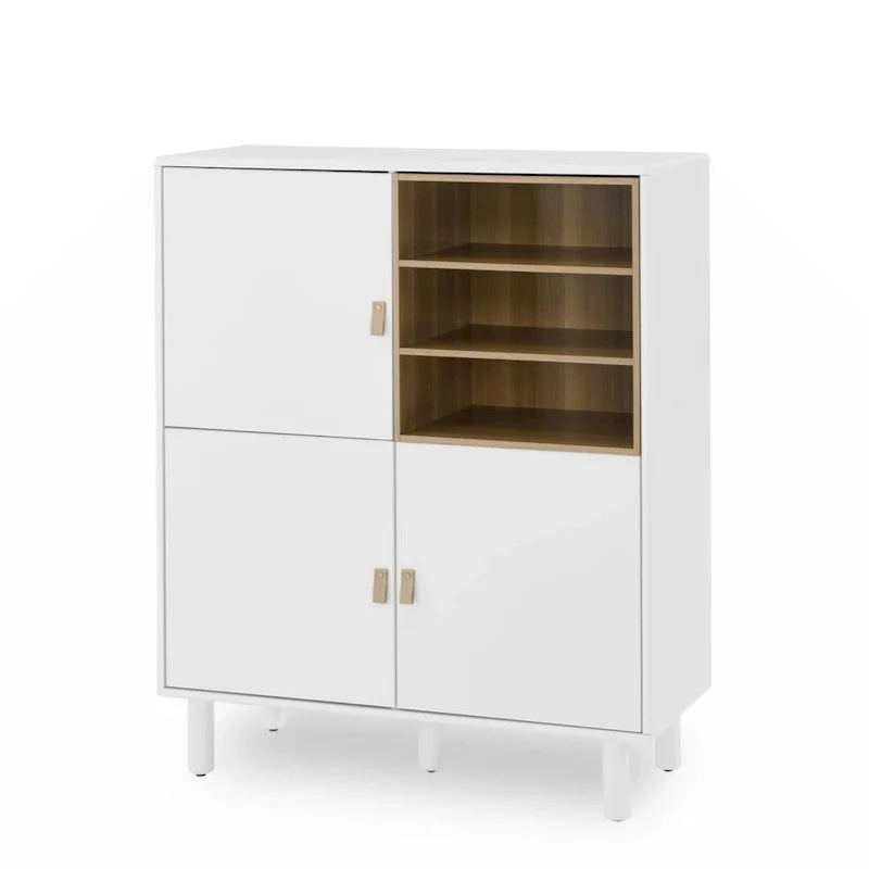Mobile contenitore con anta, mobile contenitore multifunzionale, credenza moderna, mobile contenitore in legno