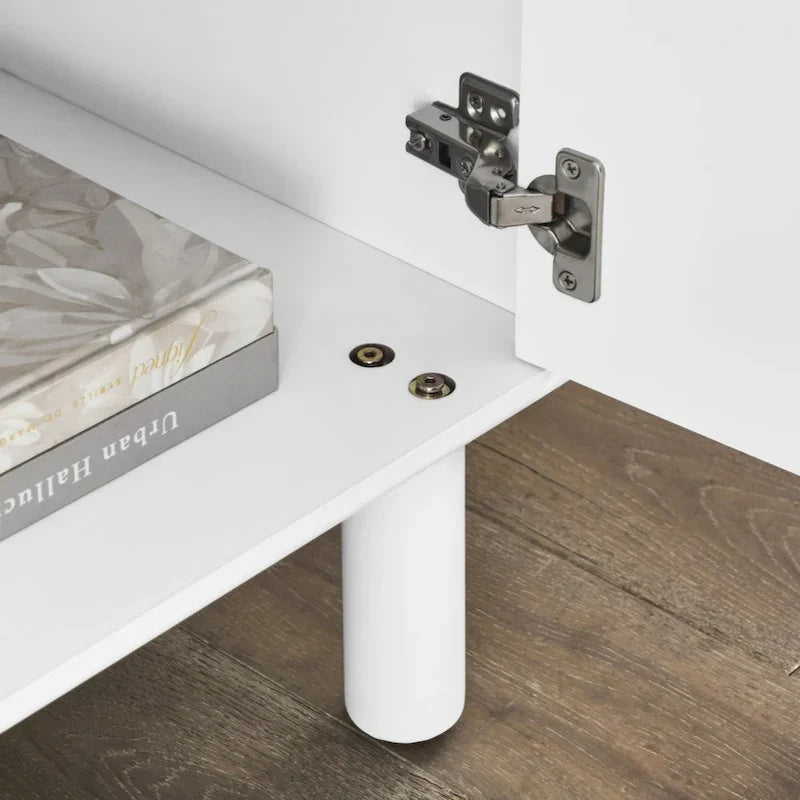 Mobile contenitore con anta, mobile contenitore multifunzionale, credenza moderna, mobile contenitore in legno