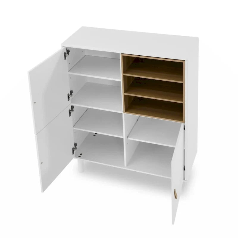 Mobile contenitore con anta, mobile contenitore multifunzionale, credenza moderna, mobile contenitore in legno